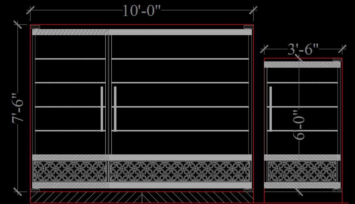 Modern Main Gate Free Autocad Design with Jali Pattern